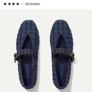 Rothy's Navy Textured Loafers